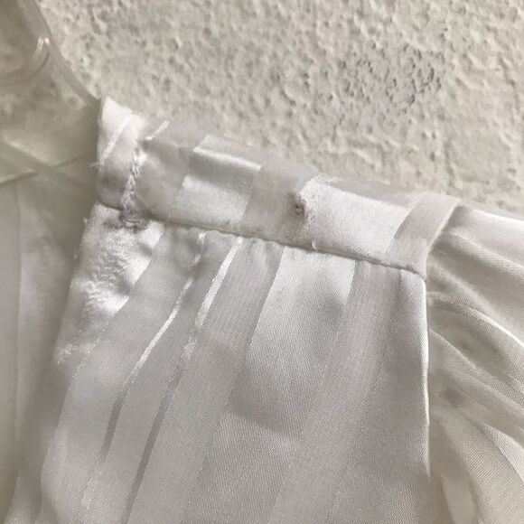 Vintage Olm sheer white surplus blouse M - Picture 7 of 7